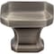 Jeffrey Alexander 1-1/4" Overall Length Brushed Pewter Emerald Ella Cabinet Knob 165BNBDL - alternate 5
